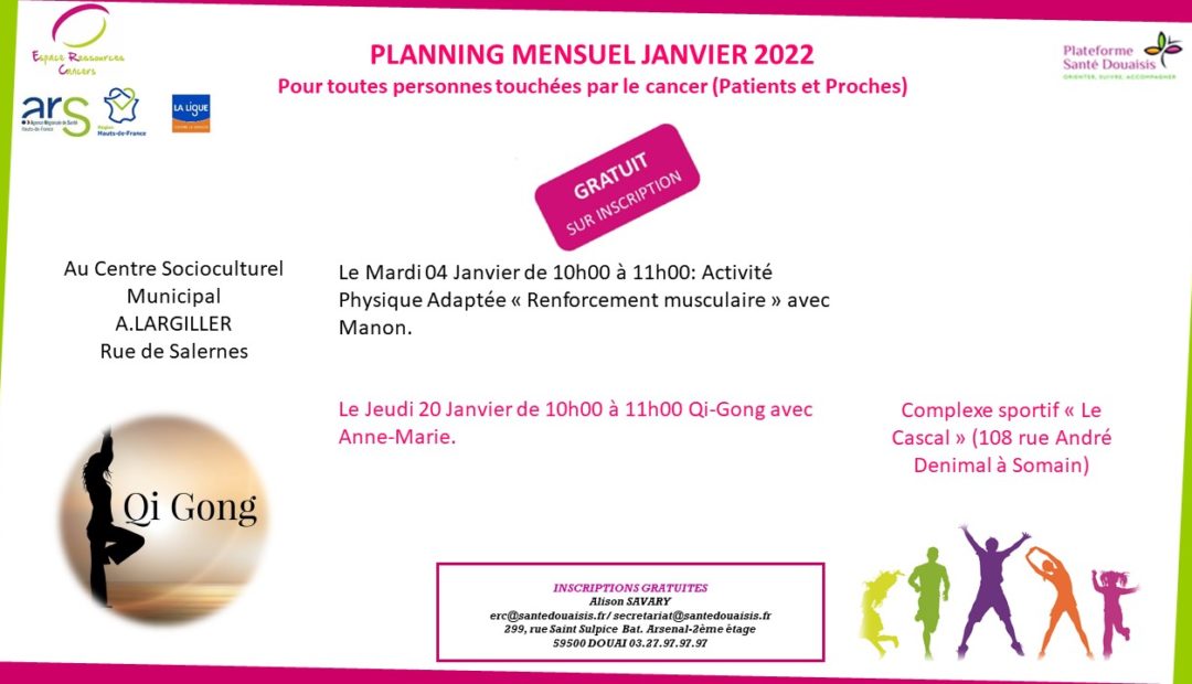 planning Janvier 2022