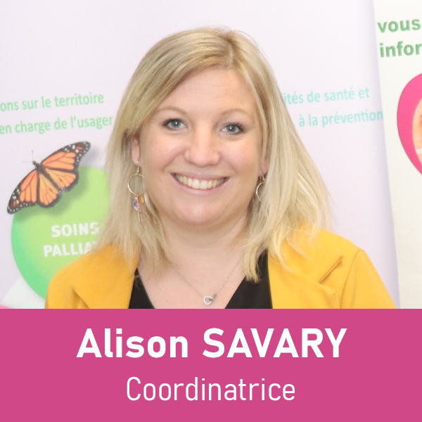 Alison SAVARY, Coordinatrice de l'Espace Ressources Cancers du Douaisis
