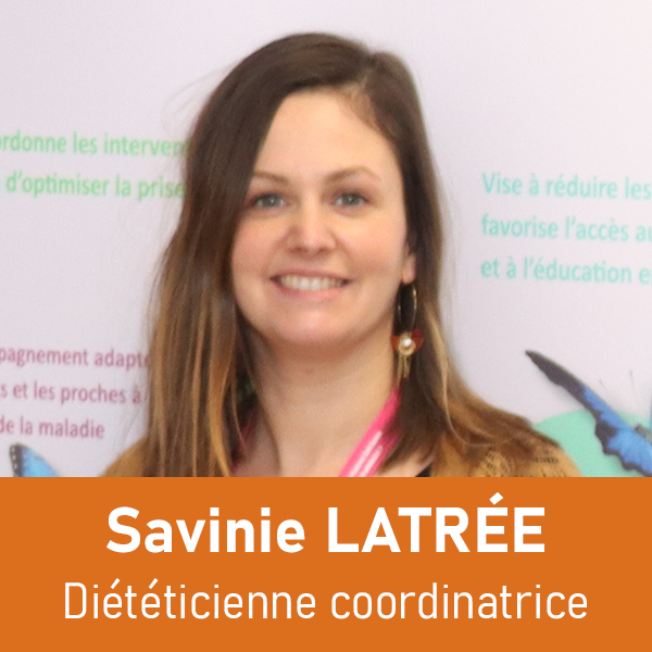 Savinie LATRÉE, Diététicienne coordinatrice du dispositif Maladies Chroniques