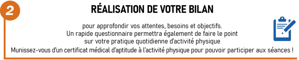 Réalisation de votre bilan pour approfondir vos attentes, besoins et objectifs